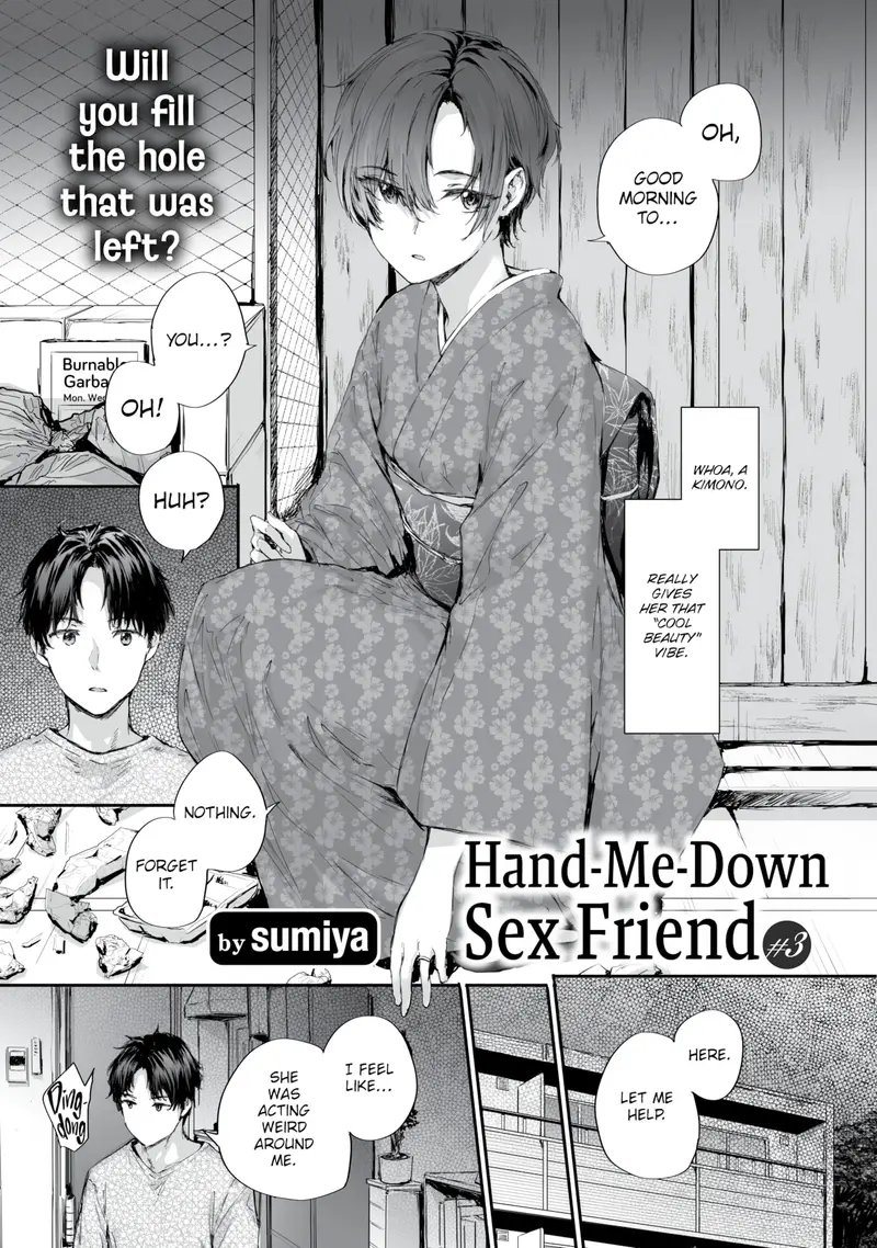'Hand-Me-Down Sex Friend #3' cover