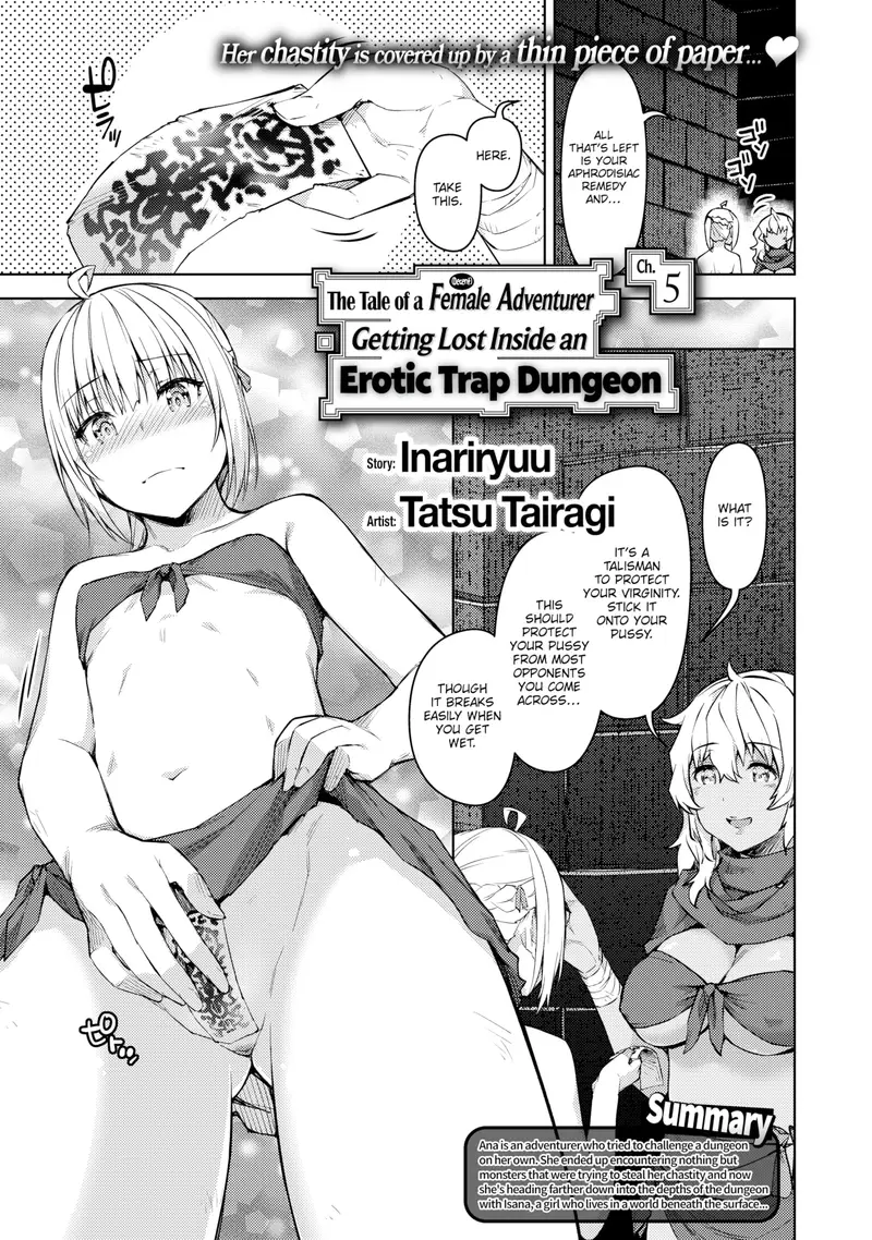 'The Tale of a (Decent) Female Adventurer Getting Lost Inside an Erotic Trap Dungeon Ch.5' cover