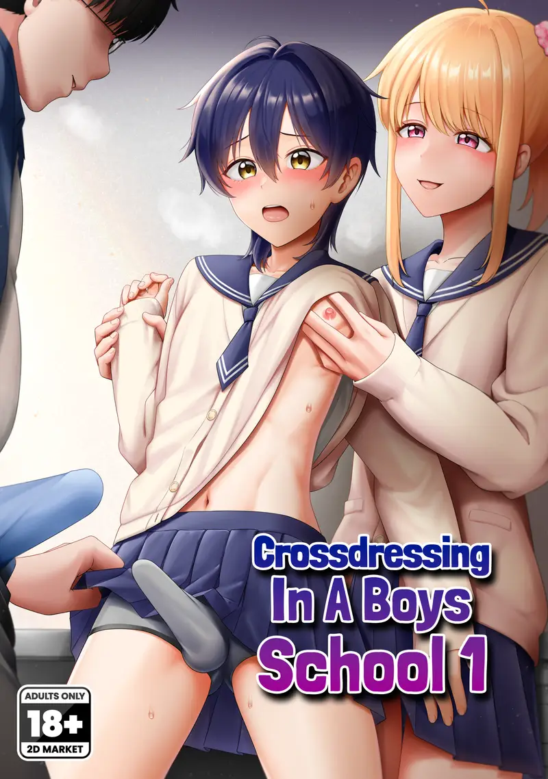 'Crossdressing in a Boys School 1' cover