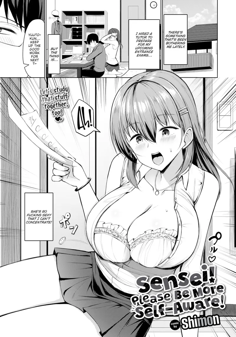 'Sensei! Please Be More Self-Aware!' cover