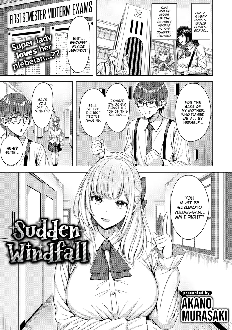 'Sudden Windfall' cover