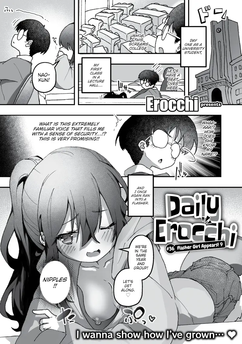 'Daily Erocchi #36 Flasher Girl Appears! 9' cover