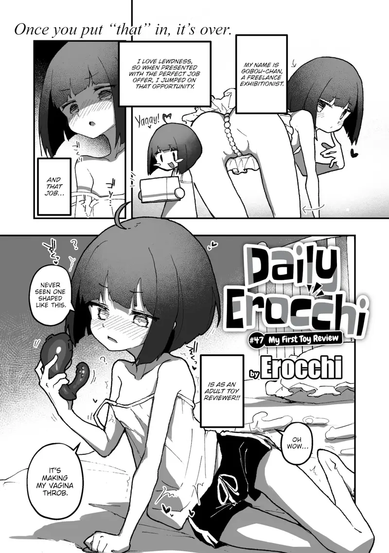 'Daily Erocchi #47 My First Toy Review' cover