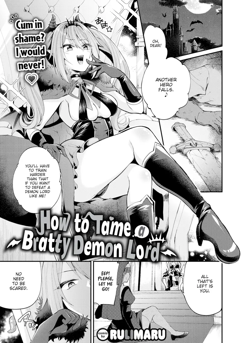 'How to Tame a Bratty Demon Lord' cover