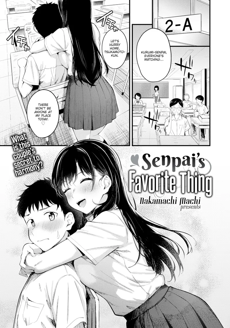 'Senpai's Favorite Thing' cover