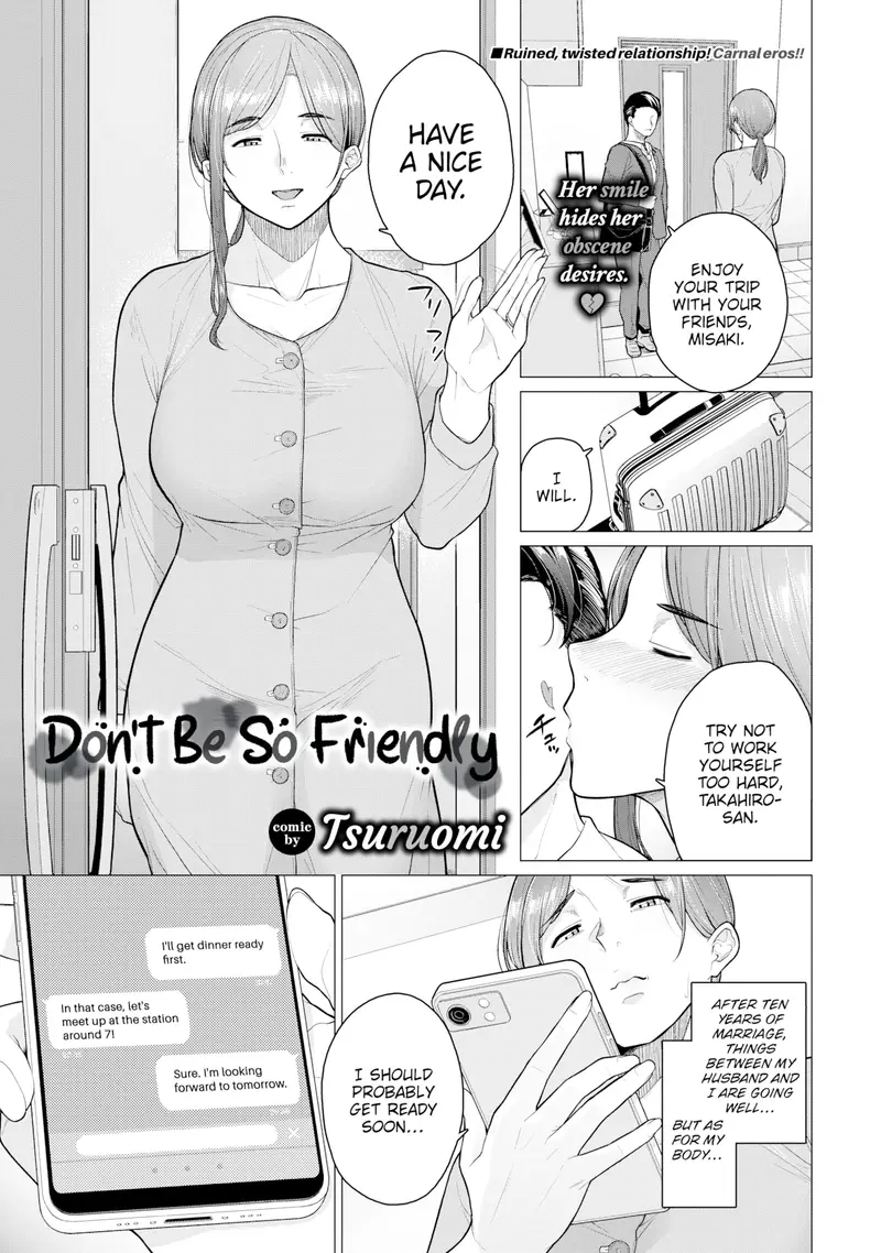 'Don't Be So Friendly' cover