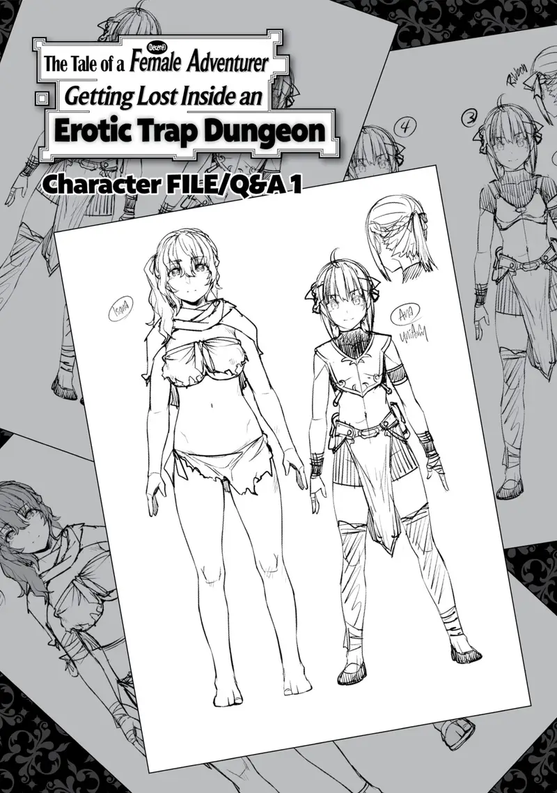 'The Tale of a (Decent) Female Adventurer Getting Lost Inside an Erotic Trap Dungeon - Character FILE/Q&A 1' cover