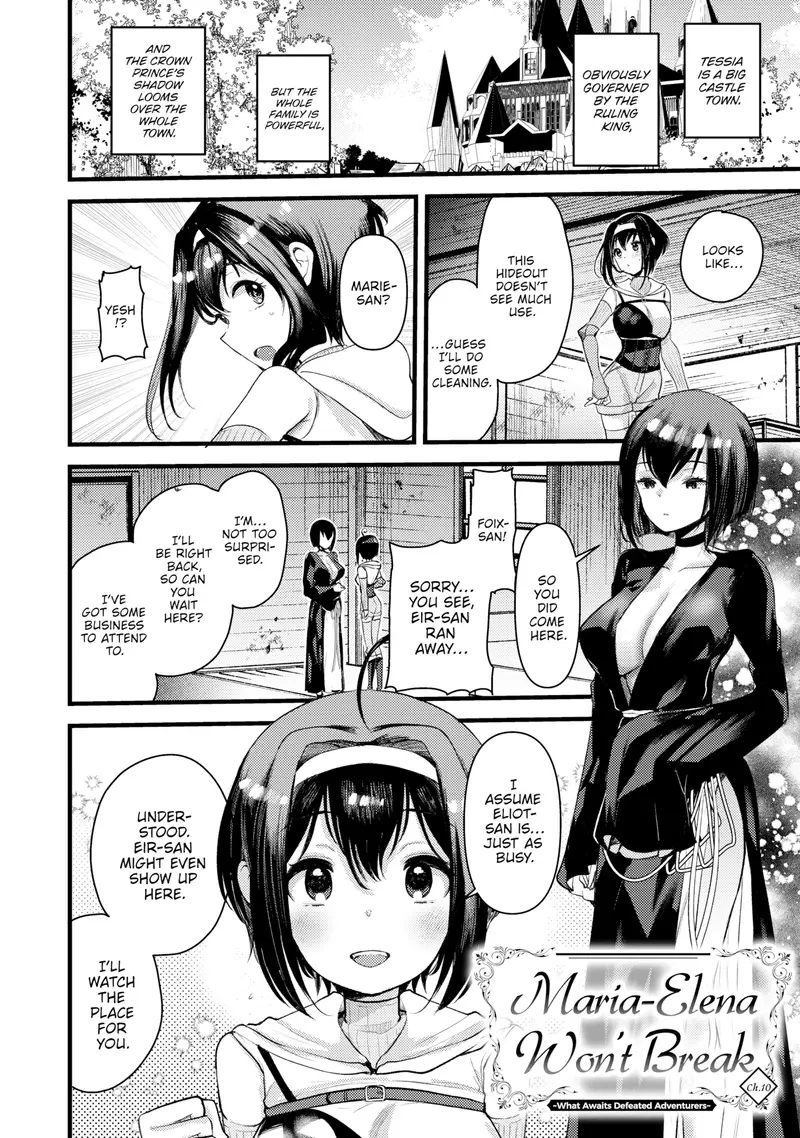 'Maria-Elena Won't Break ~What Awaits Defeated Adventurers~ Ch.10' cover